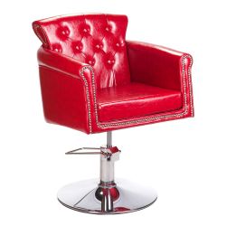  Barber židle ALBERTO BH-8038 - červená