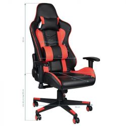 Herní židle PREMIUM 557 - černo-červená