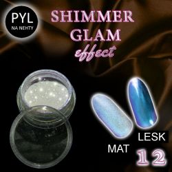 Pyl na zdobení nehtů - Efekt Shimmer Glam 12