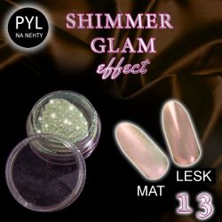 Pyl na zdobení nehtů - Efekt Shimmer Glam 13