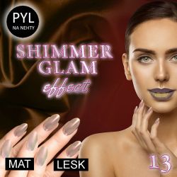 Pyl na zdobení nehtů - Efekt Shimmer Glam 13