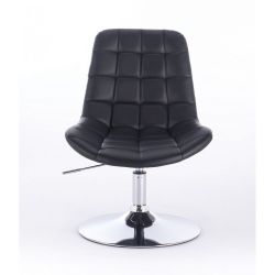 Kosmetická židle PARIS na kulaté podstavě černá