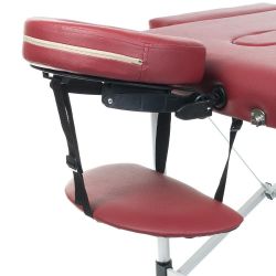 Skládací masážní a rehabilitační stůl BS-723 - bordó